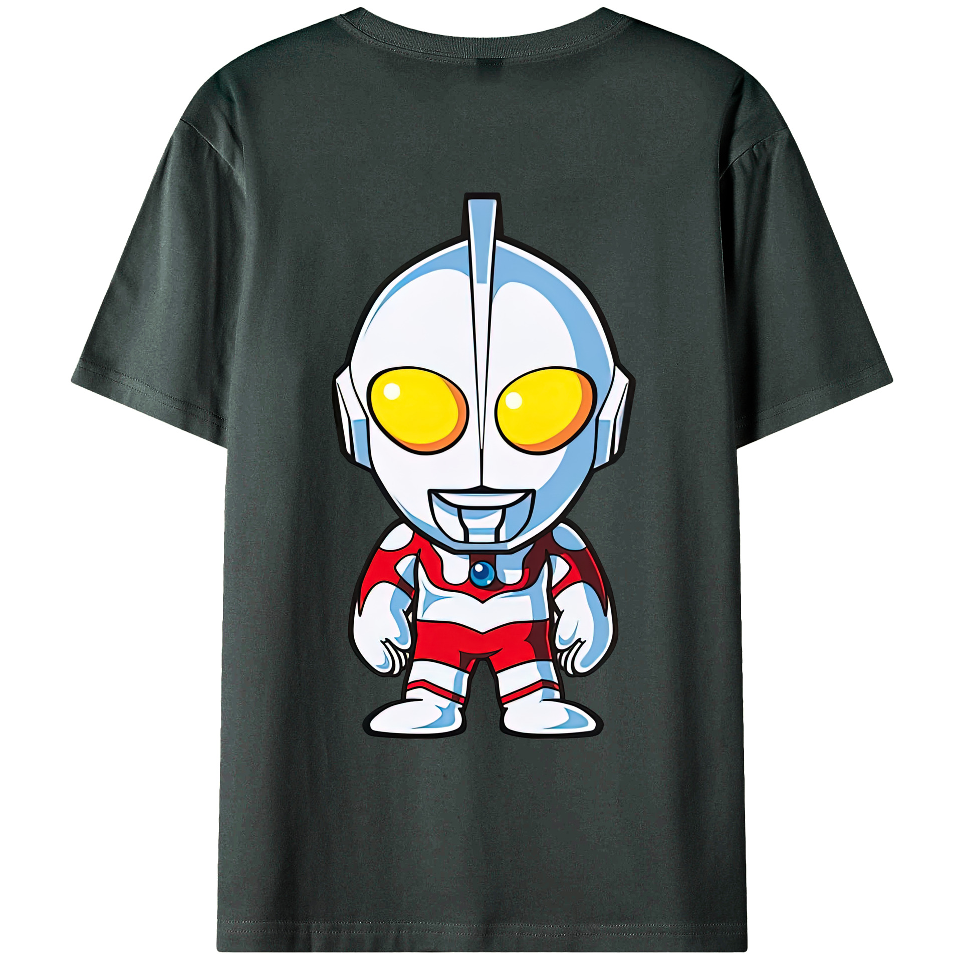 （画像用） ウルトラマン Ultraman 綿100％ メンズ半袖Tシャツ（バックプリント） 通気性